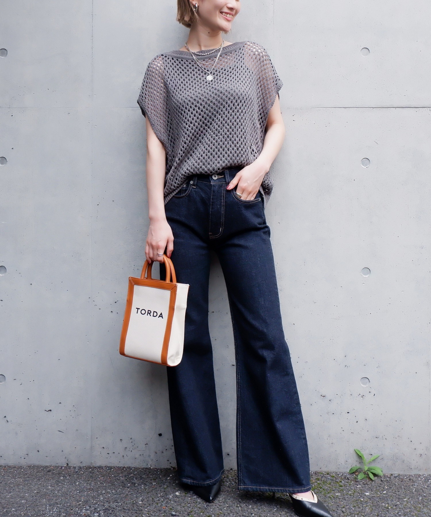 シェリエsheller　プリーツレイヤードサマーニット frill layered knit tops – shéller / シェリエ