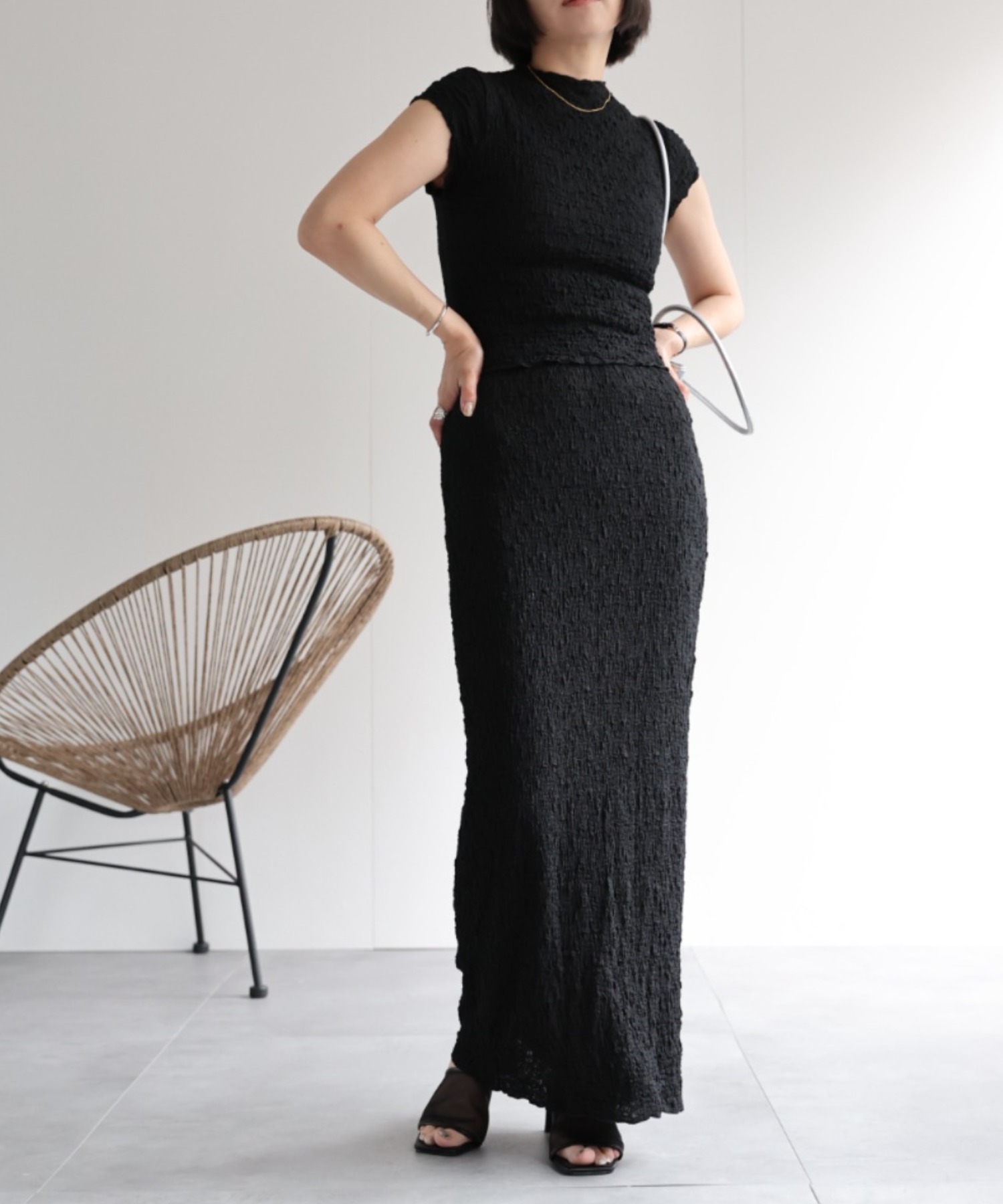 model:162㎝　着用サイズ：FREE