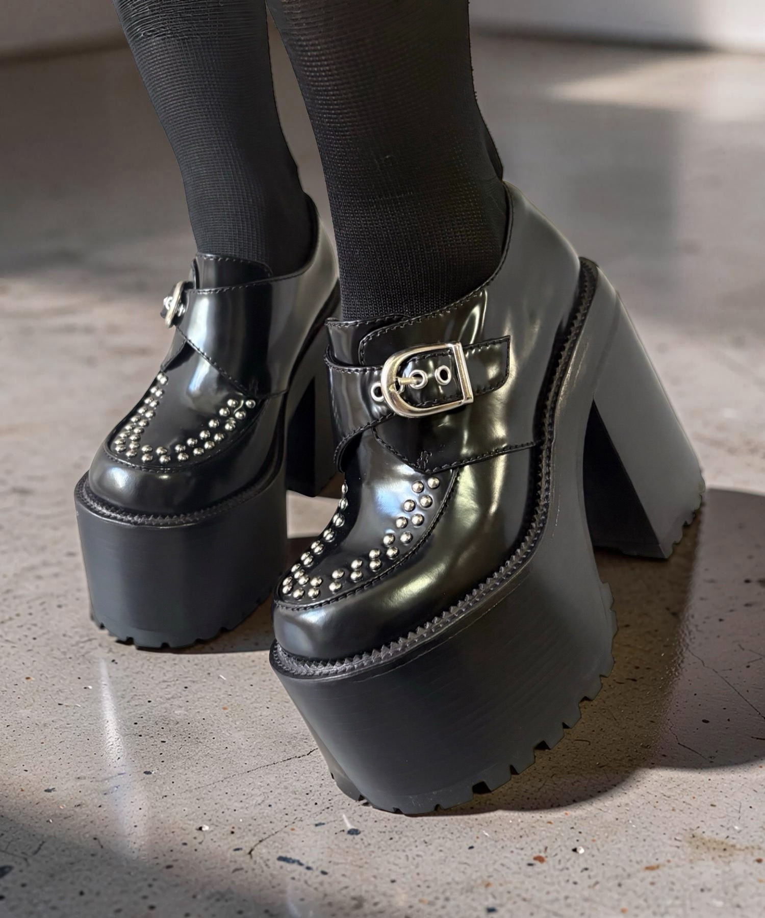 厚底 スタッズメリージェーンパンプス Jeffrey Campbell│Jeffrey