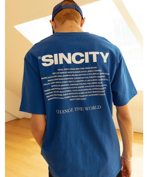 A'GEM/9 × .kom『SINCITY/シンシティ』CHANGE THE WORLD TEE