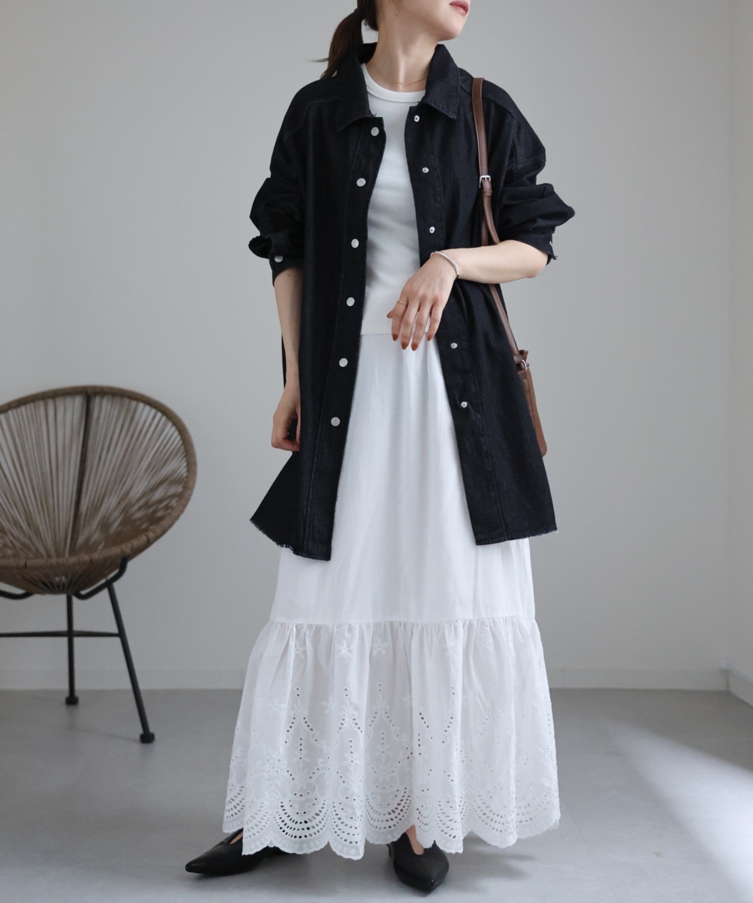 model:162cm  着用サイズ:FREE