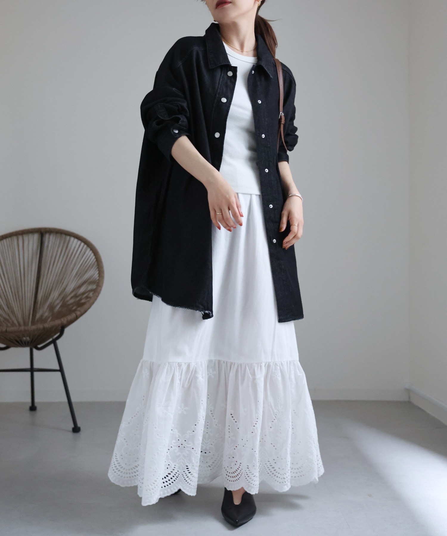 model:162cm  着用サイズ:FREE