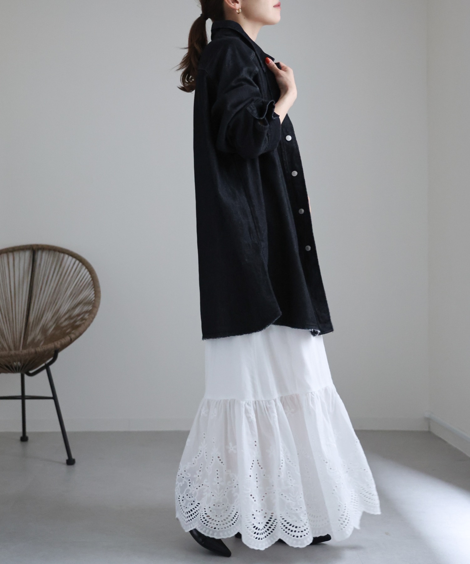 model:162cm  着用サイズ:FREE