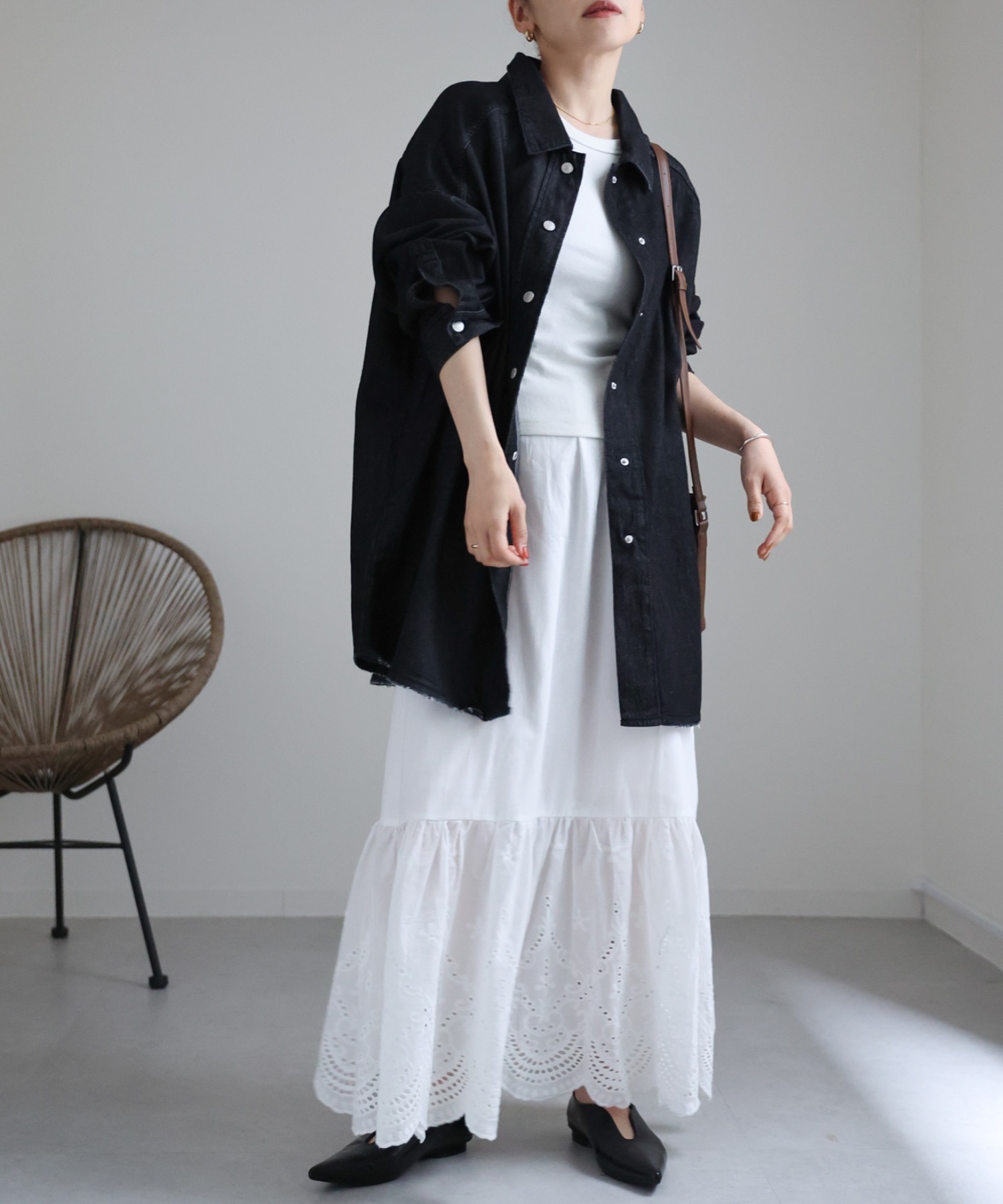 model:162cm  着用サイズ:FREE