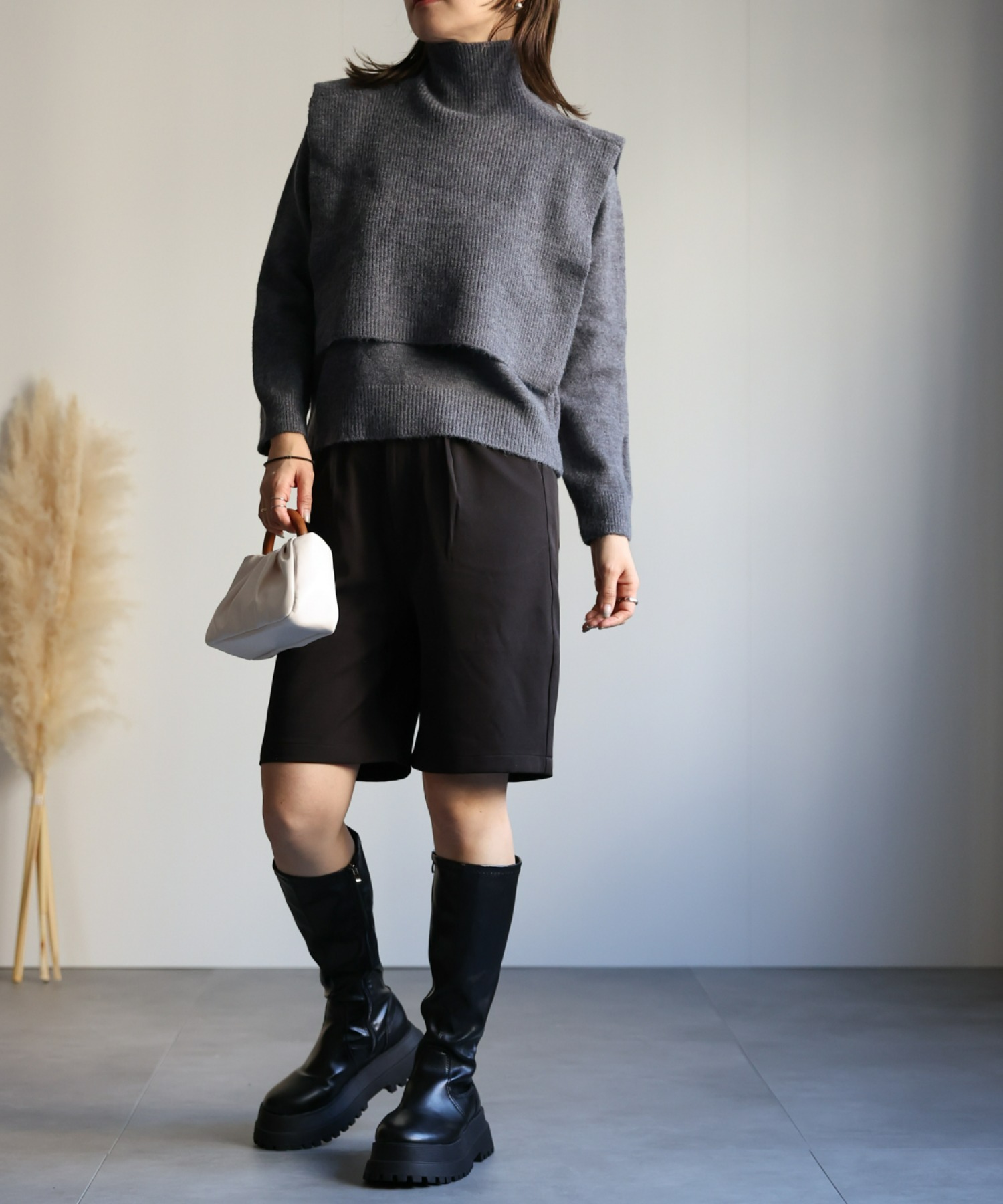 model:162㎝　着用サイズFREE