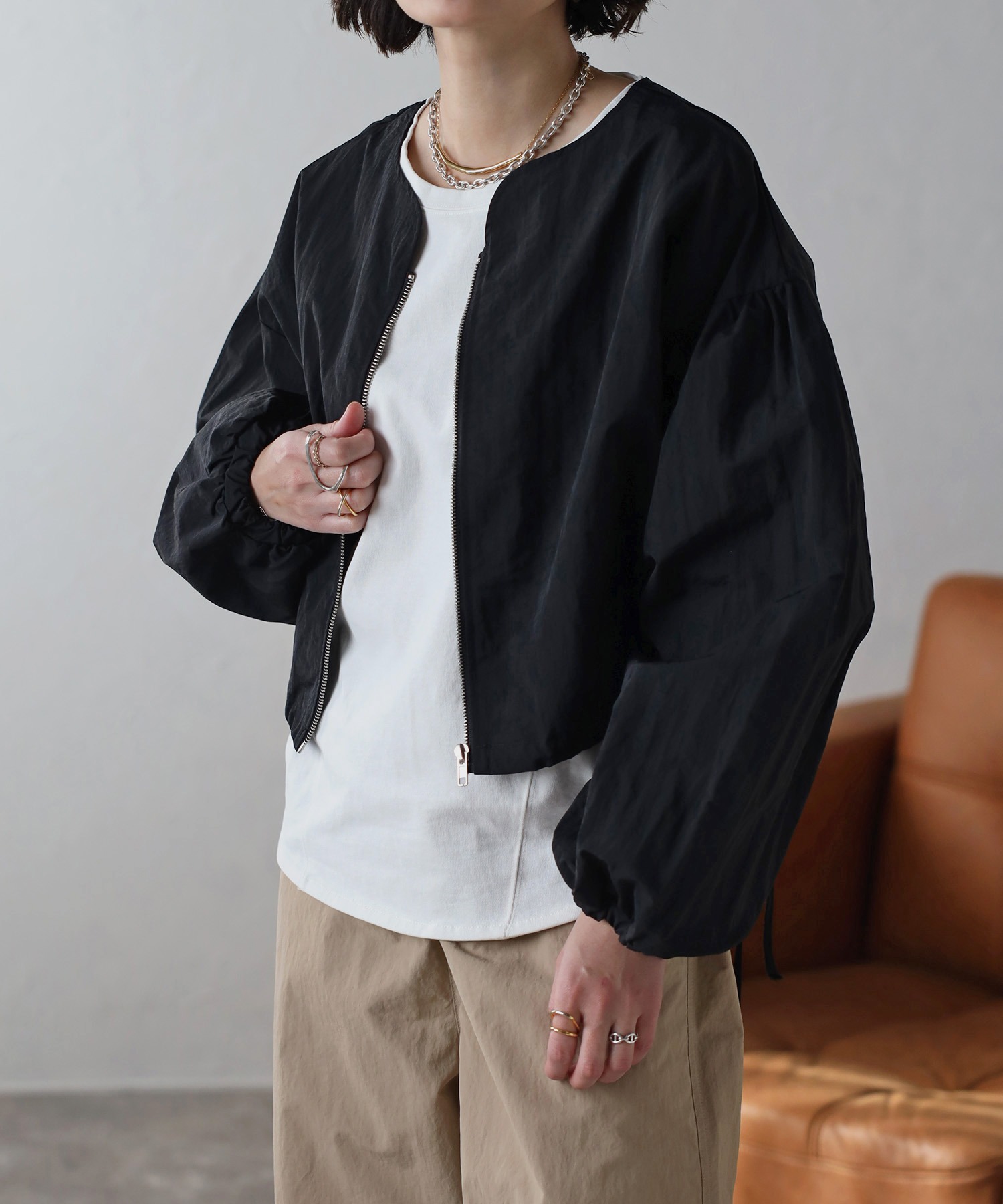 model：H158 着用サイズ：FREE