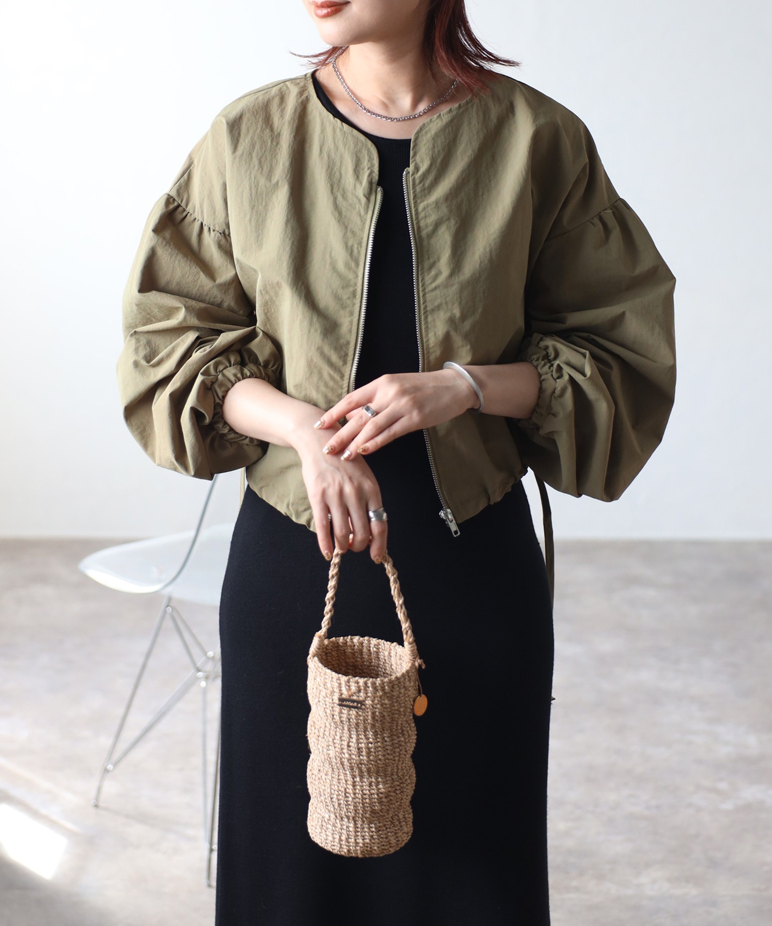 model：H158 着用サイズ：FREE