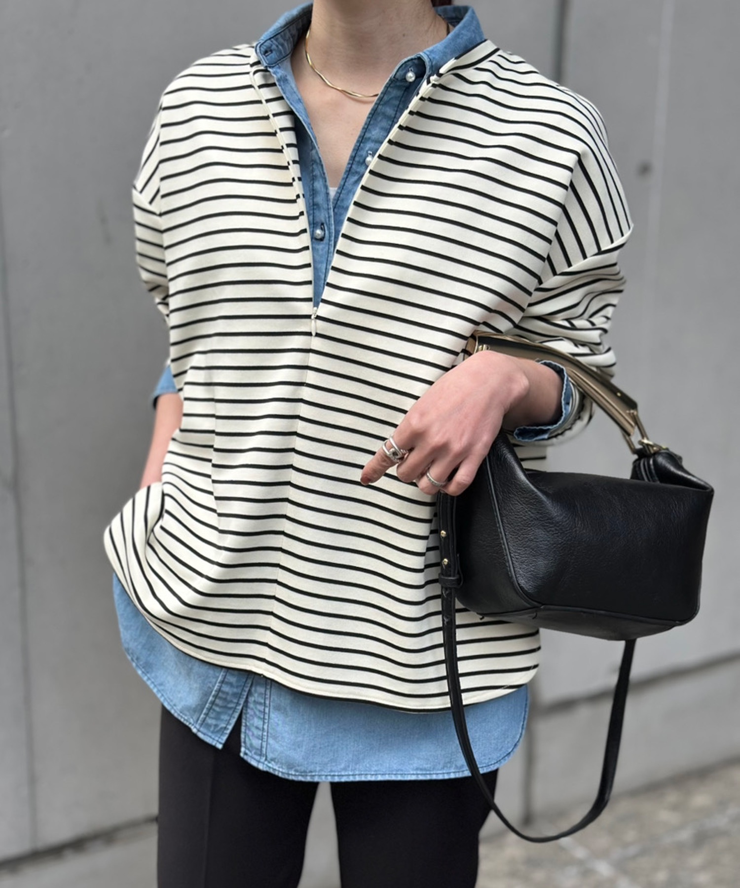 新色追加！】ライトダンボールフロント2wayロングスリーブプルオーバー