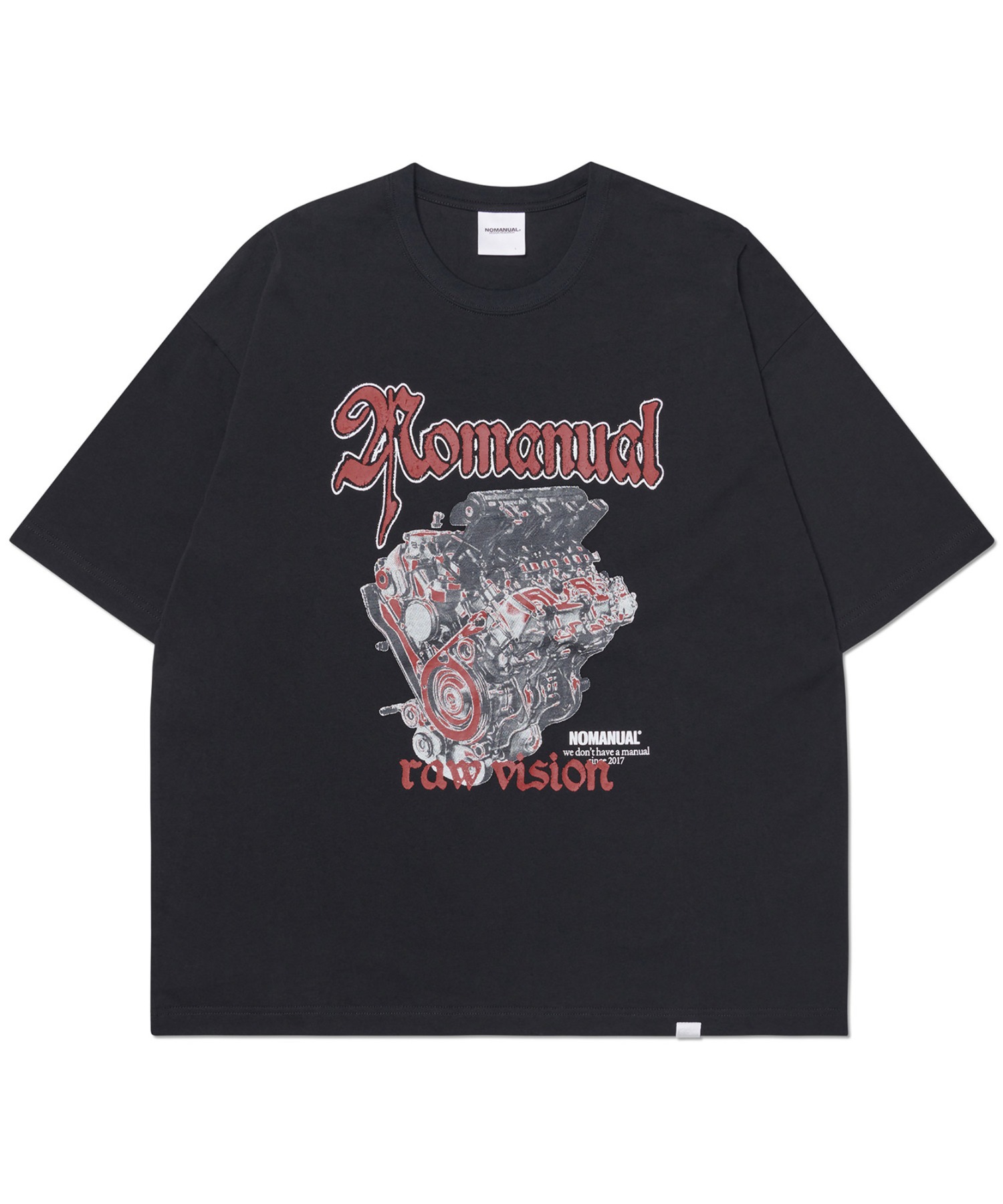 A'GEM/9 × .kom『NOMANUAL/ノーマニュアル』NM ENGINE T-SHIRT/NM