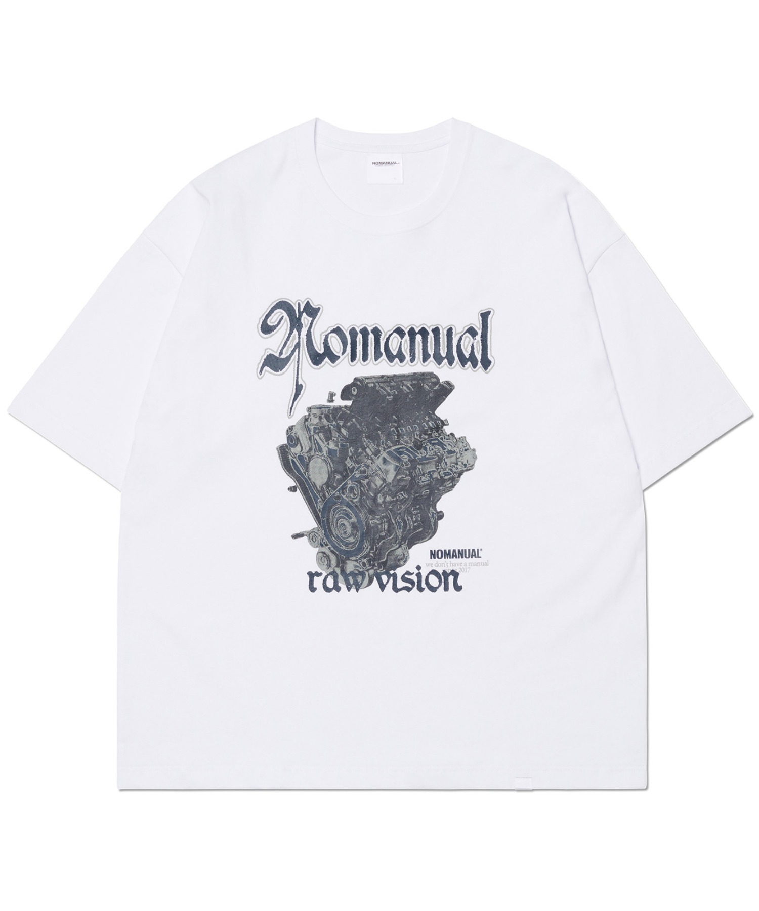 A'GEM/9 × .kom『NOMANUAL/ノーマニュアル』NM ENGINE T-SHIRT/NM