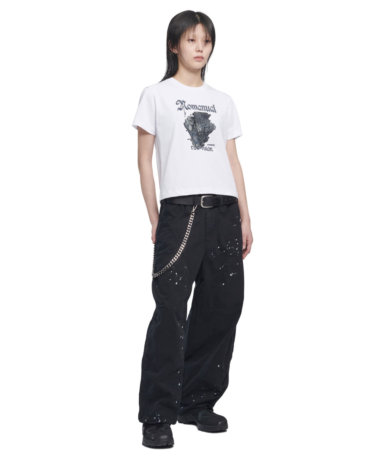 A'GEM/9 × .kom『NOMANUAL/ノーマニュアル』NM ENGINE T-SHIRT/NM