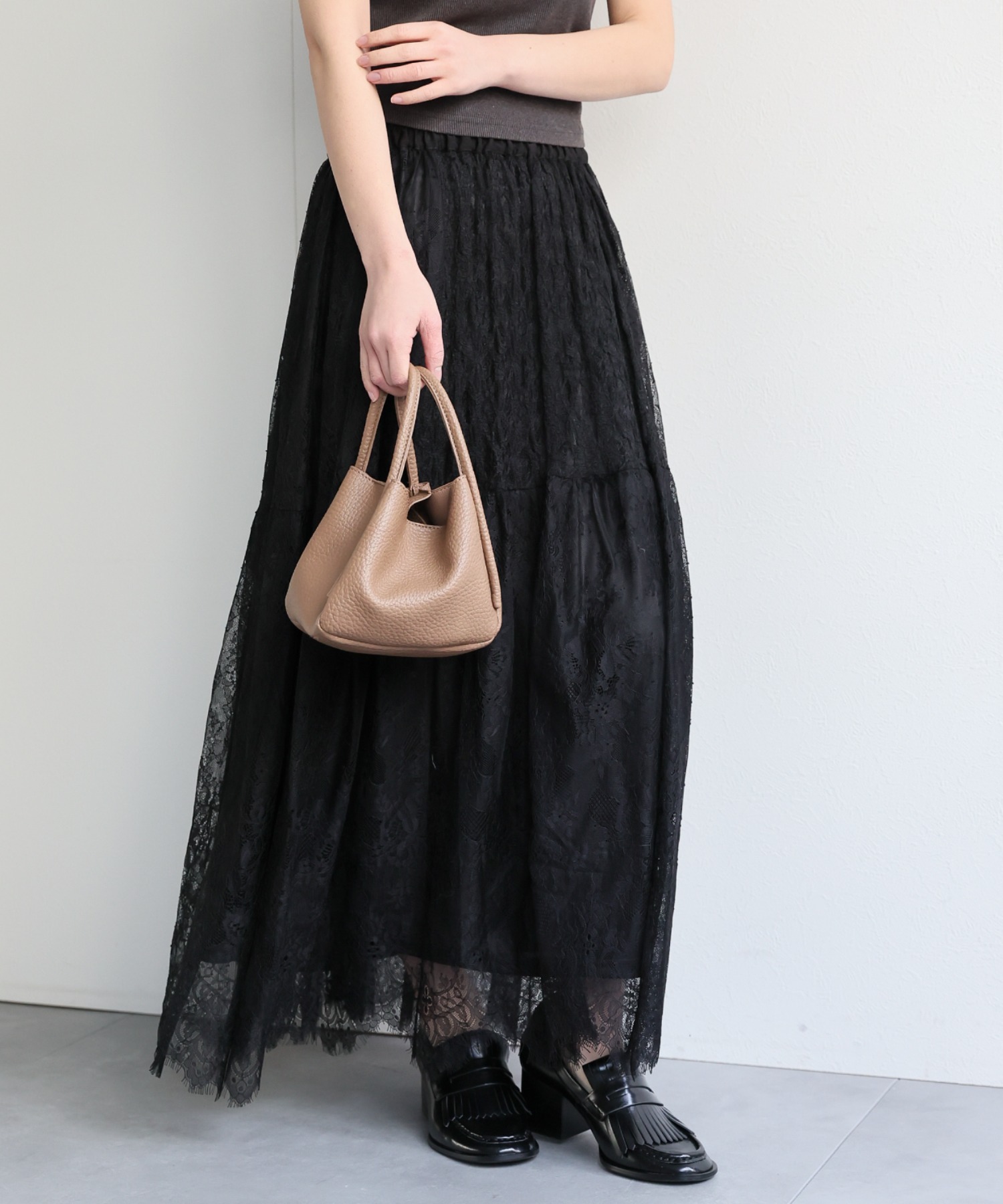 model：156cm 着用サイズ：FREE