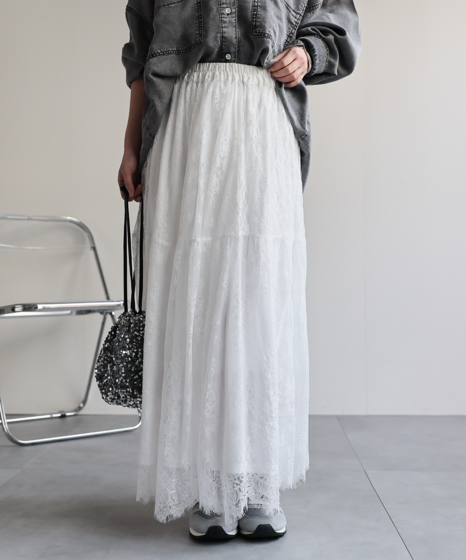 model：156cm 着用サイズ：FREE
