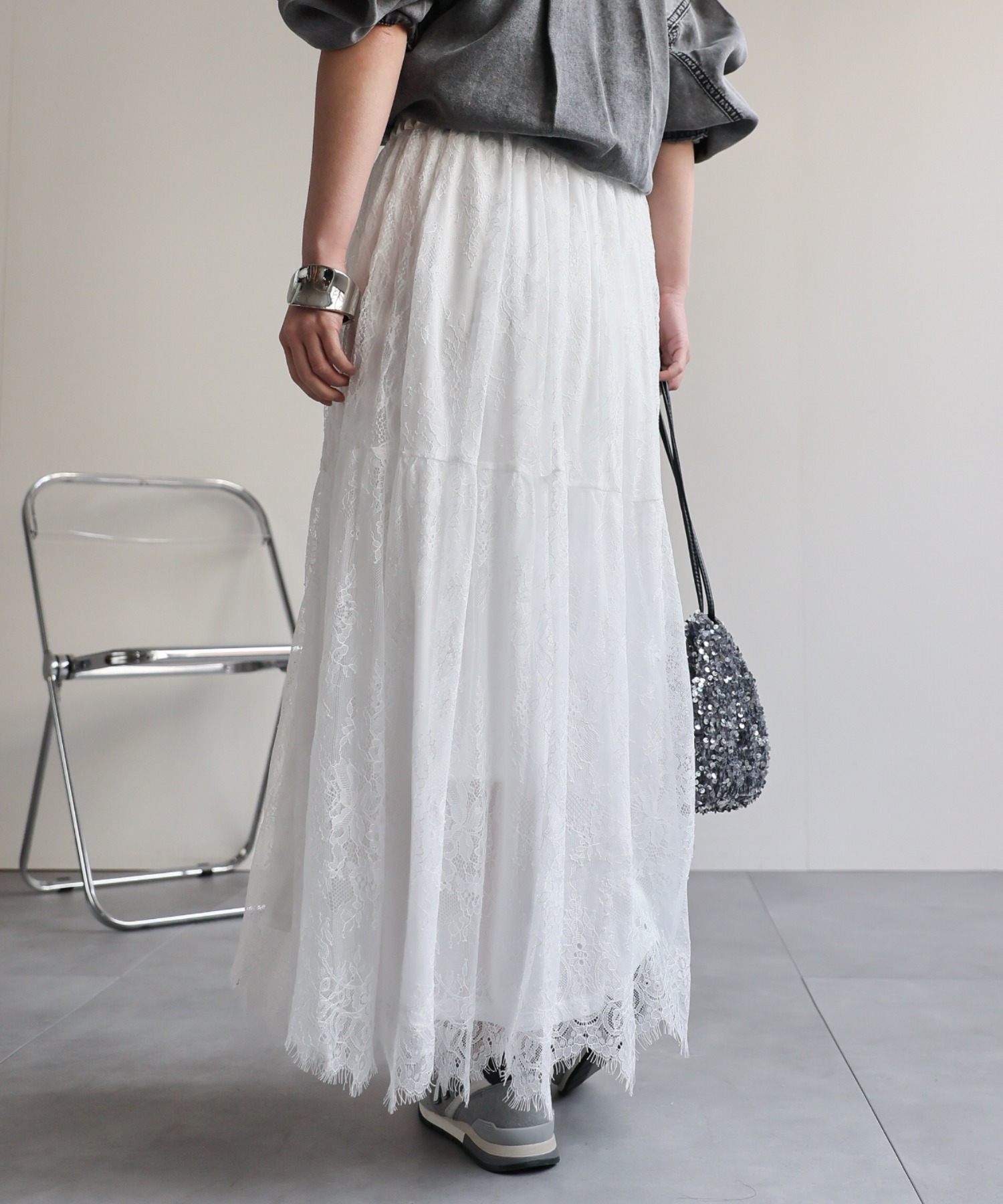 model：156cm 着用サイズ：FREE