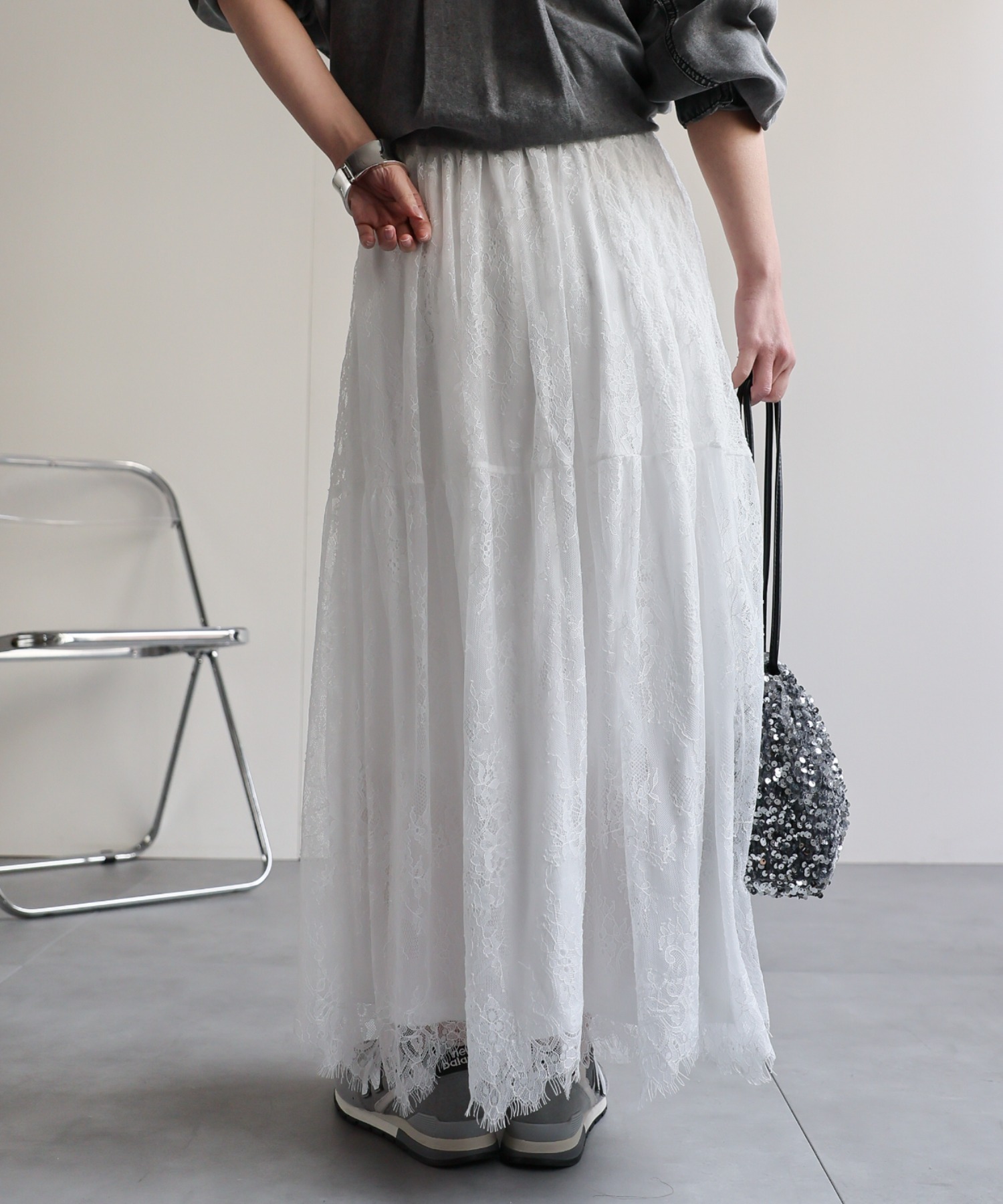 model：156cm 着用サイズ：FREE