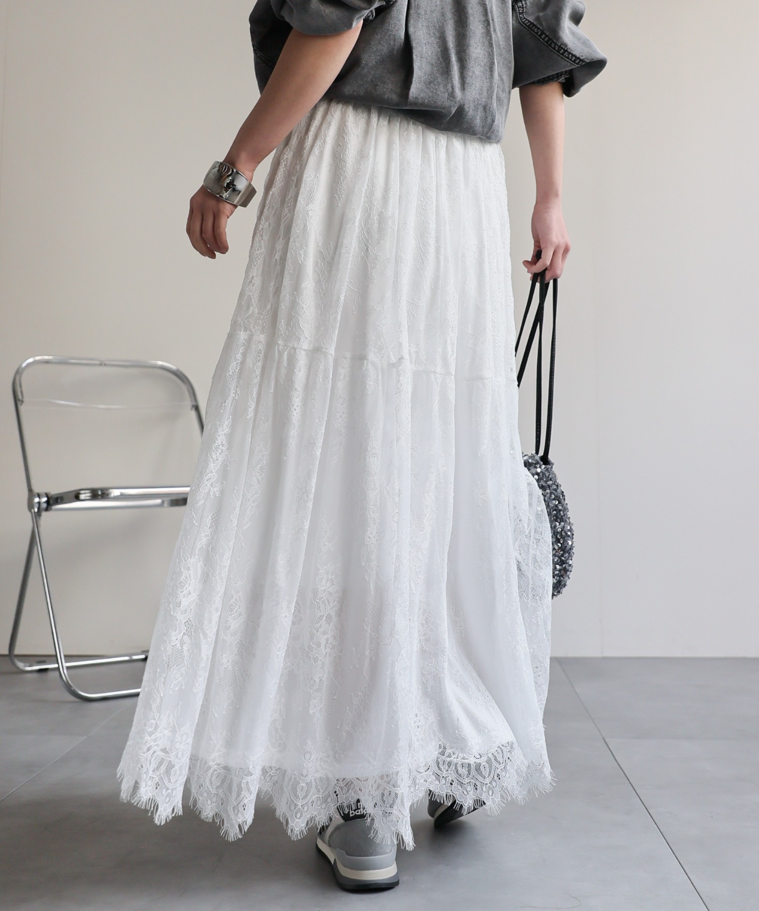 model：156cm 着用サイズ：FREE