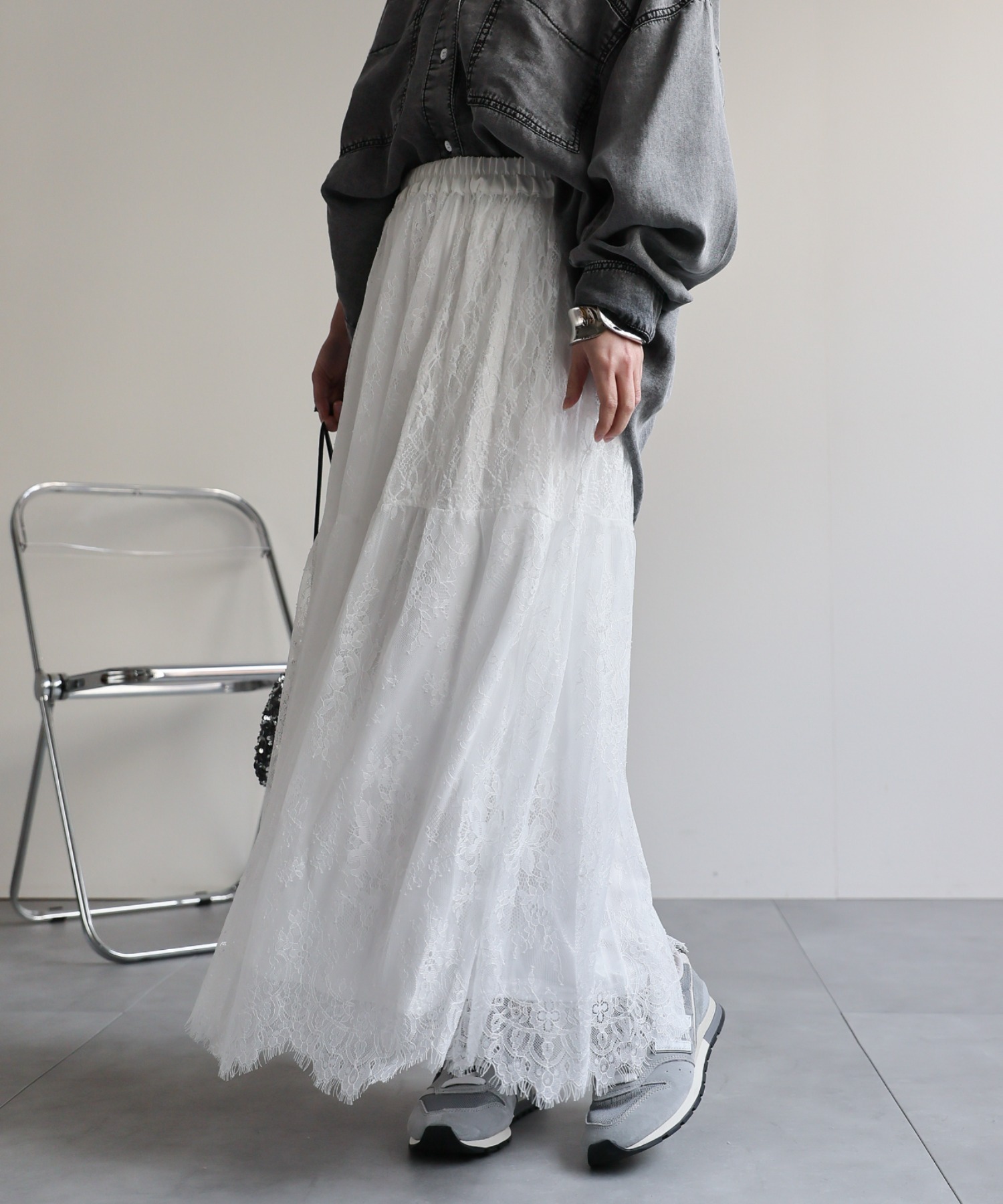 model：156cm 着用サイズ：FREE