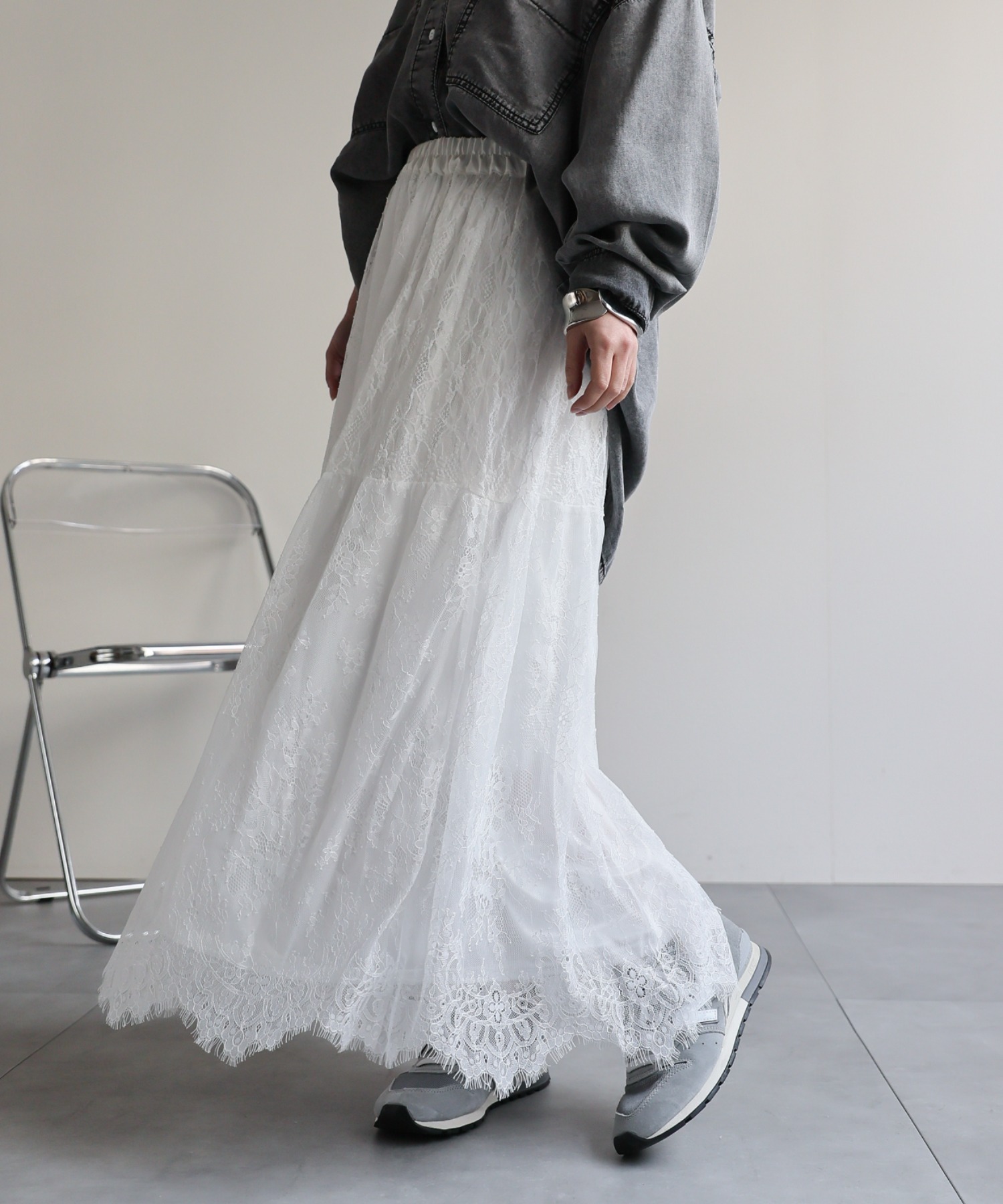 model：156cm 着用サイズ：FREE