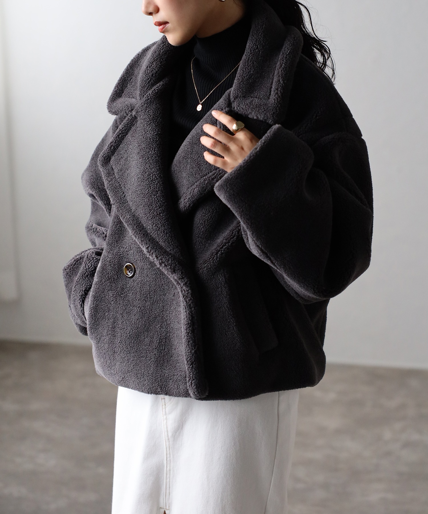 model：H158 着用サイズ：M