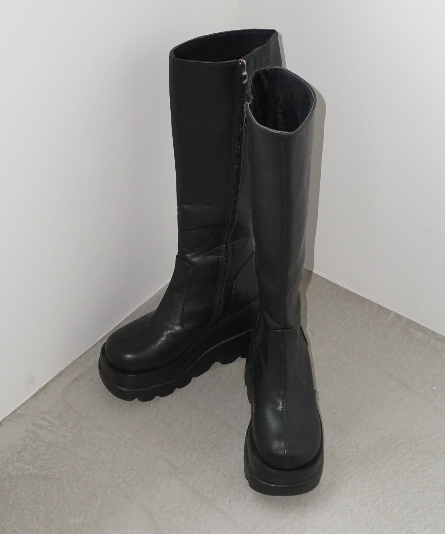 プラットフォーム ロングブーツ chs25a006-ファッション通販サイト