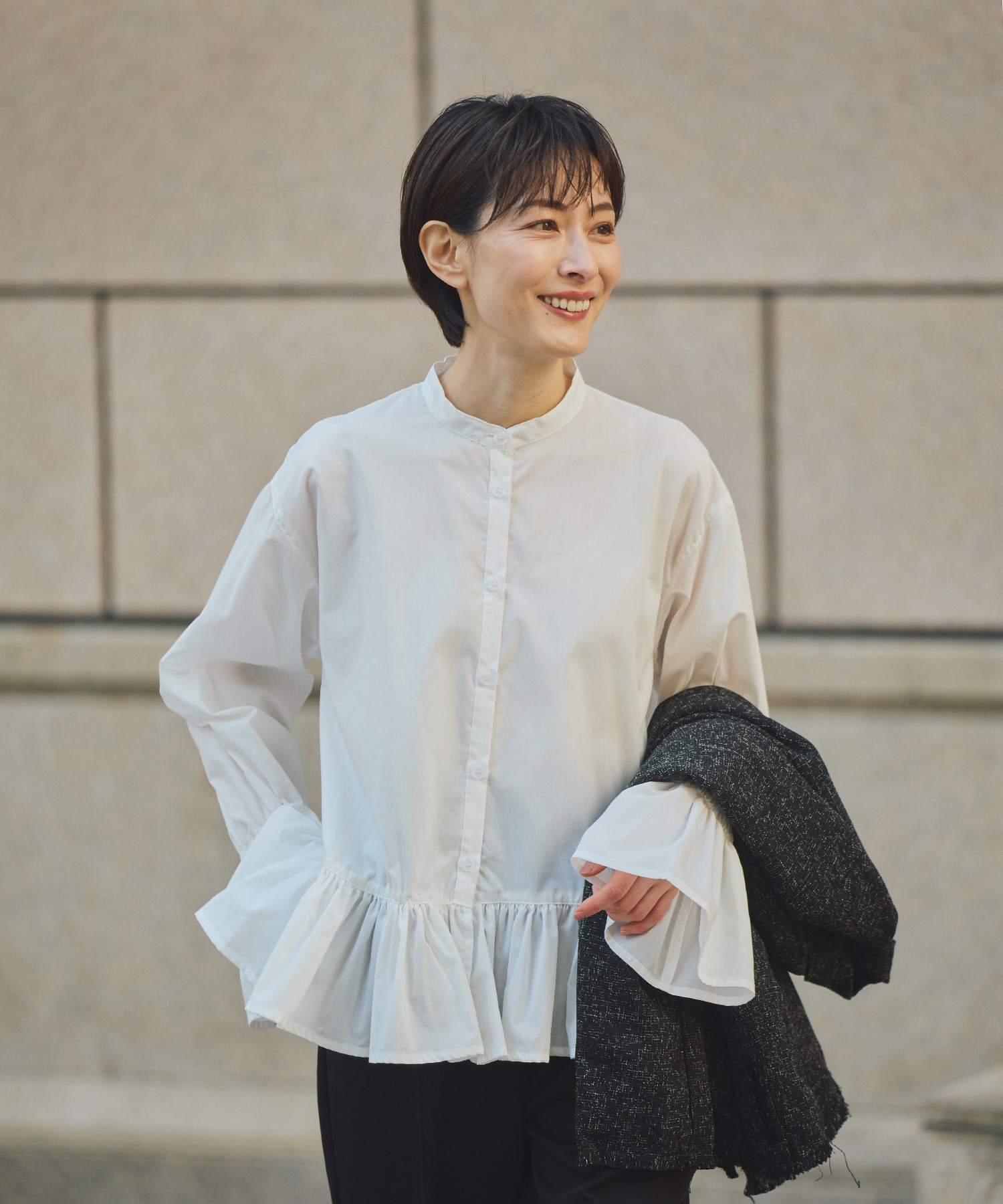 model：H167 着用サイズ：FREE