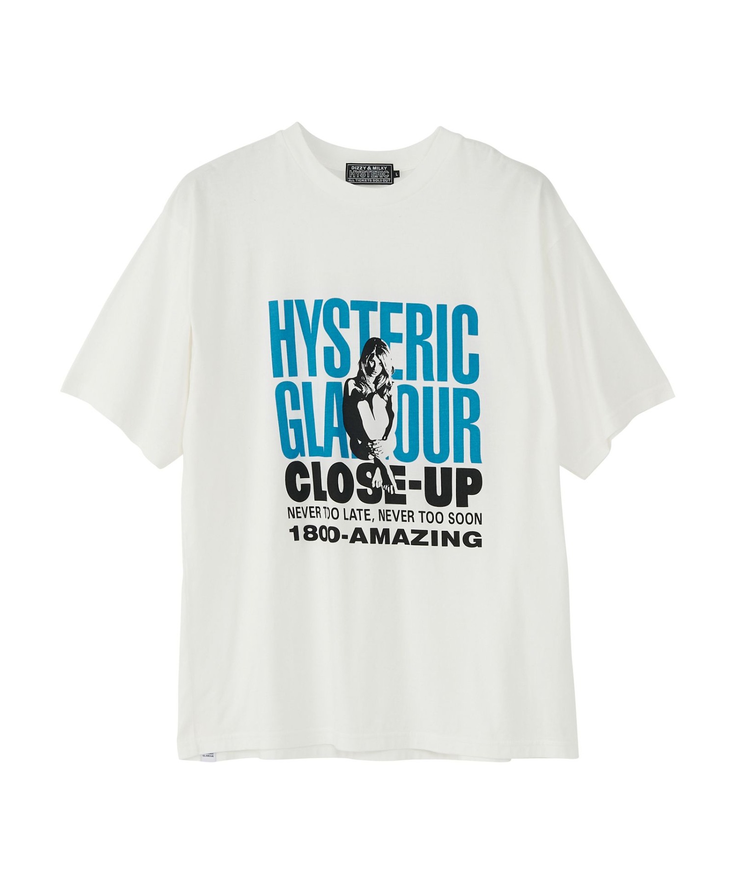 CLOSE UP Tシャツ HYSTERIC GLAMOUR MEN│HYSTERIC GLAMOUR ONLINE STORE ヒステリックグラマー オンラインストア