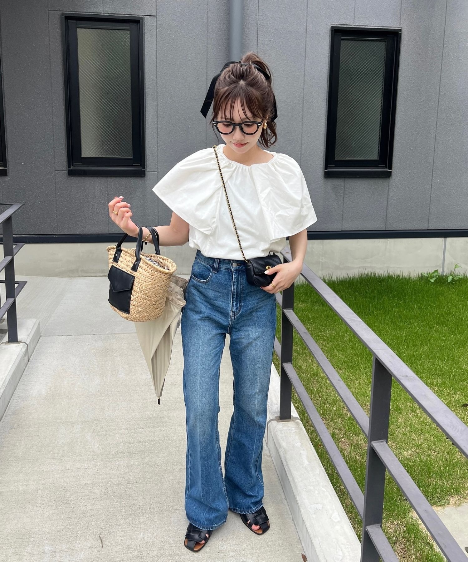 model：H153 着用サイズ：FREE