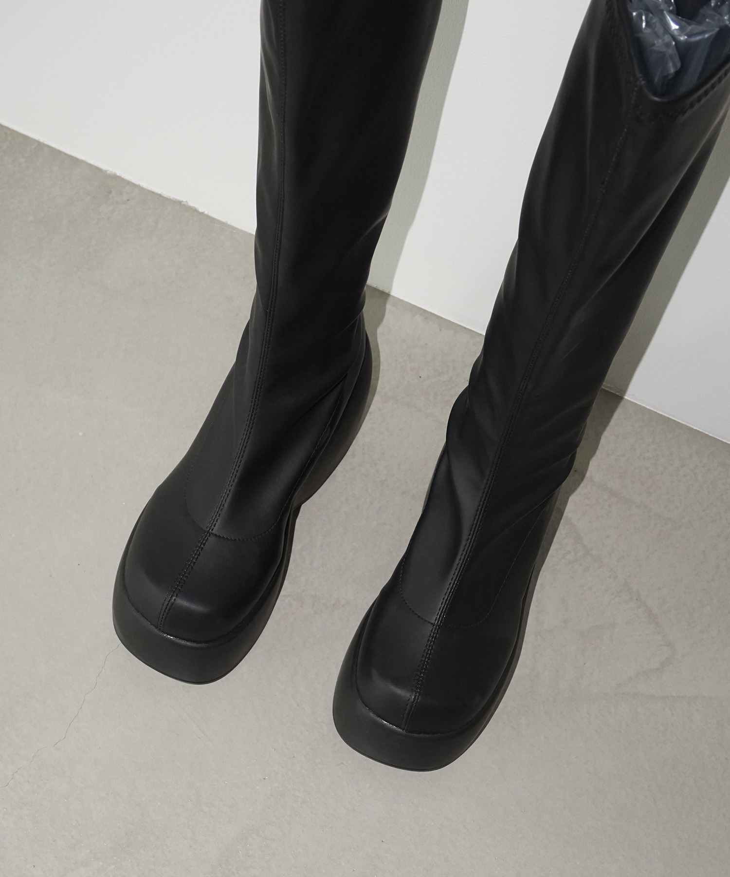 ウェーブソール ウェッジロングブーツ chs25a007-ファッション通販