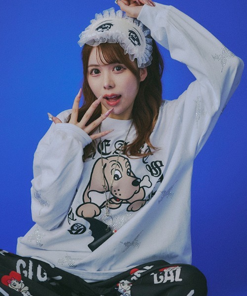 A'GEM/9 × .kom 『GALFY/ガルフィー』 ピカピカ注射器長袖Tシャツ