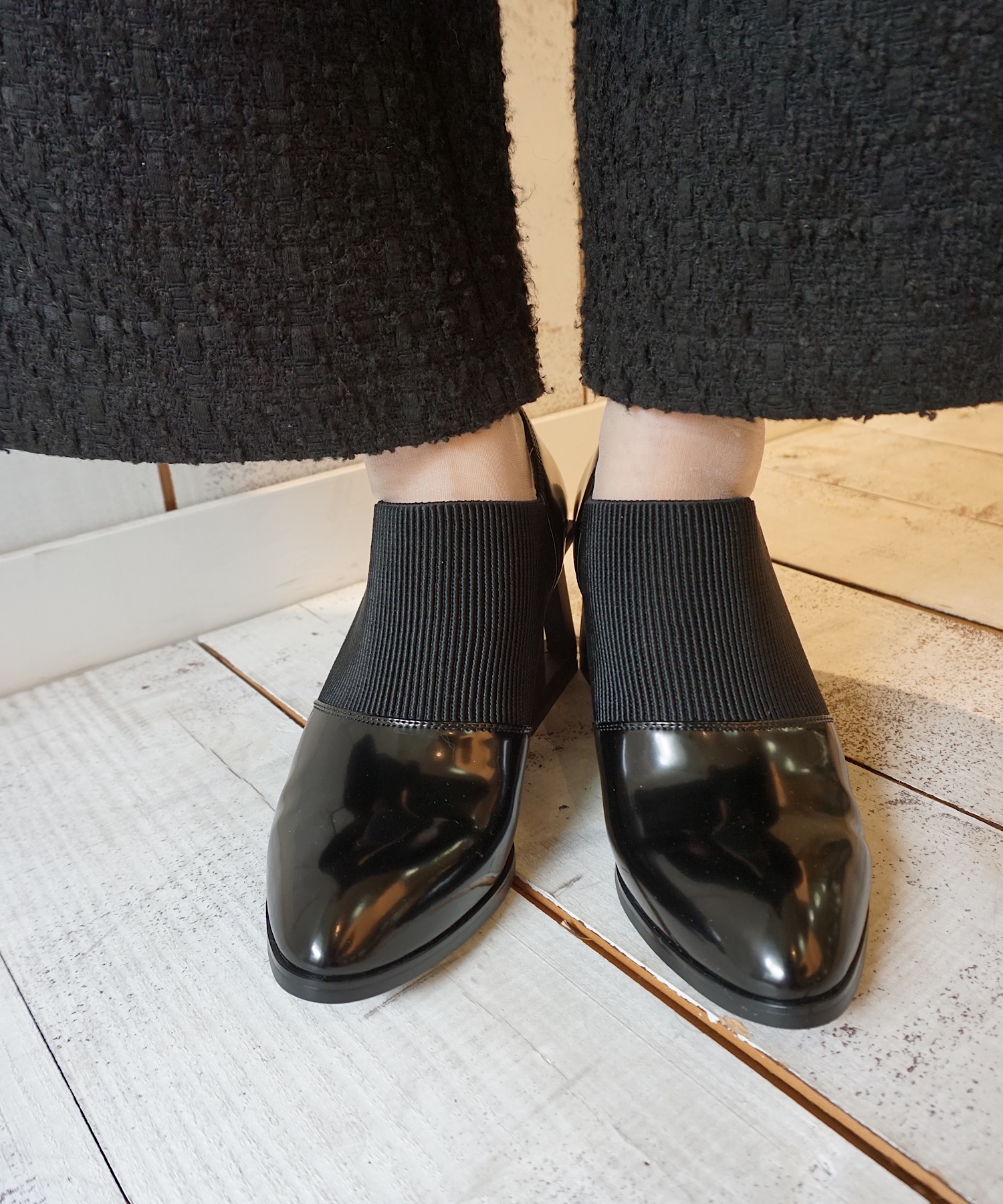 スクエアヒールゴアブーティ Jeffrey Campbell│Jeffrey