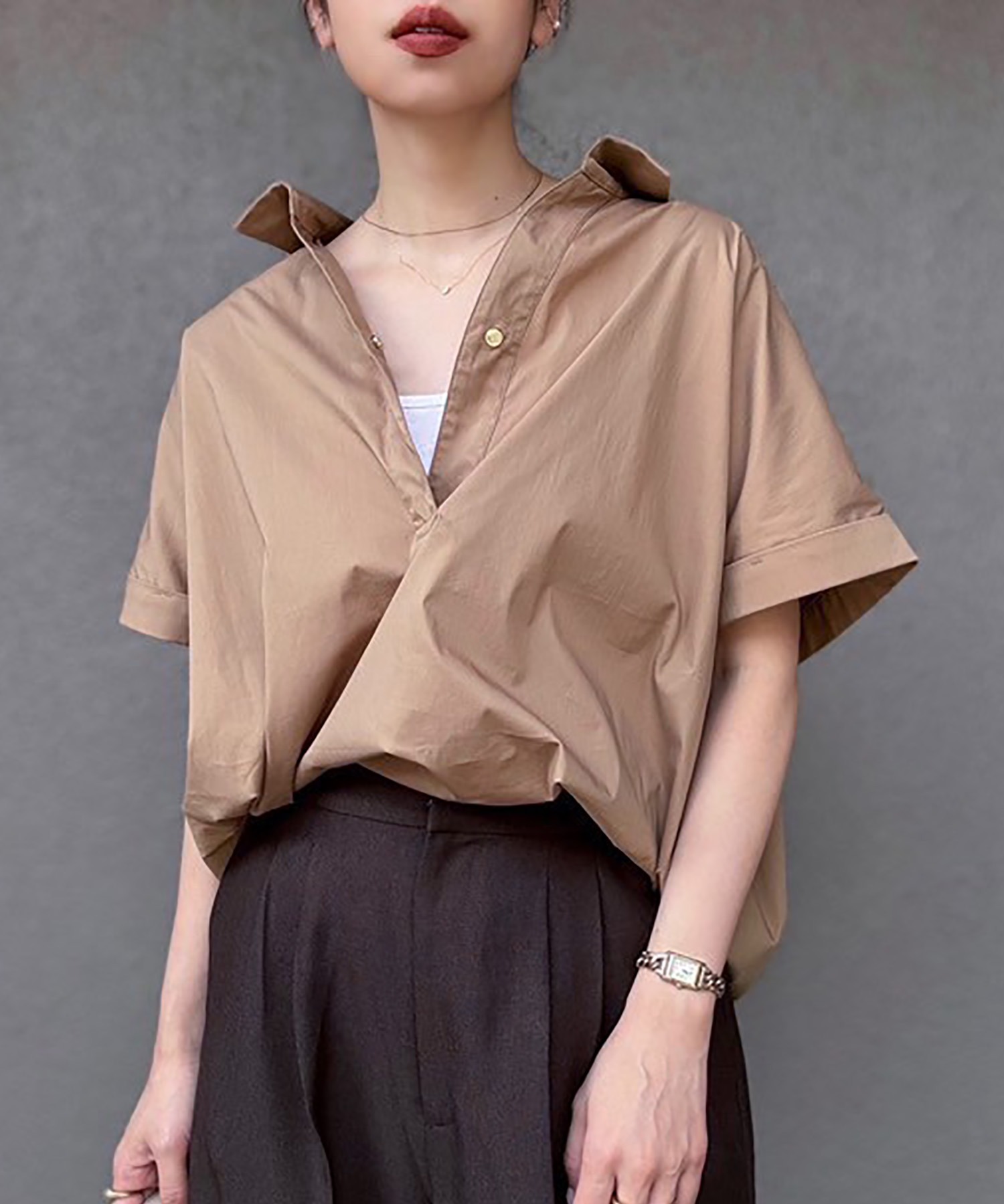 スキッパーバックコクーンシャツ Emma Taylor│STYLEDOOR