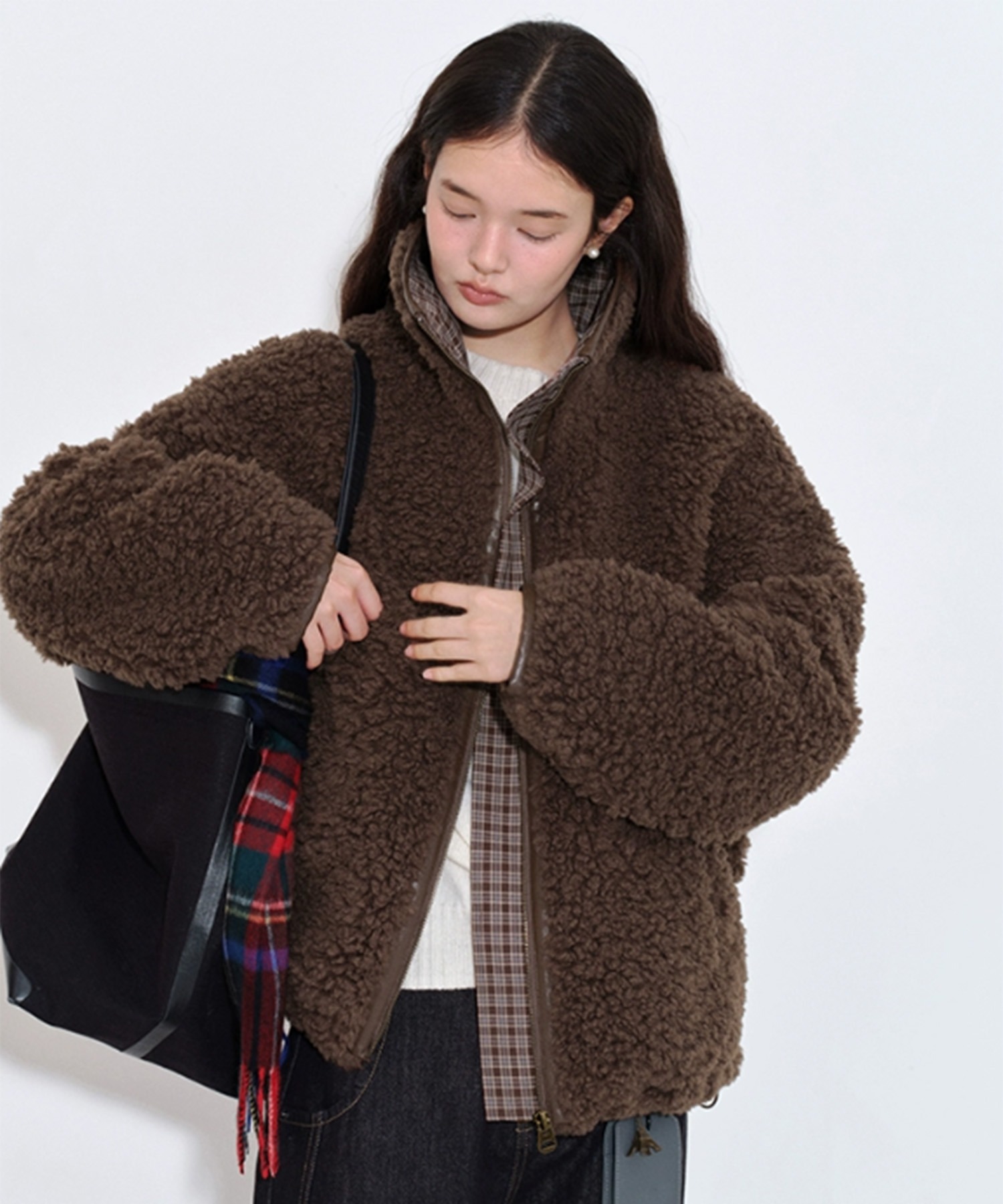 スタンドカラー ボアウールジャケット FQ25W126【Fano Studios