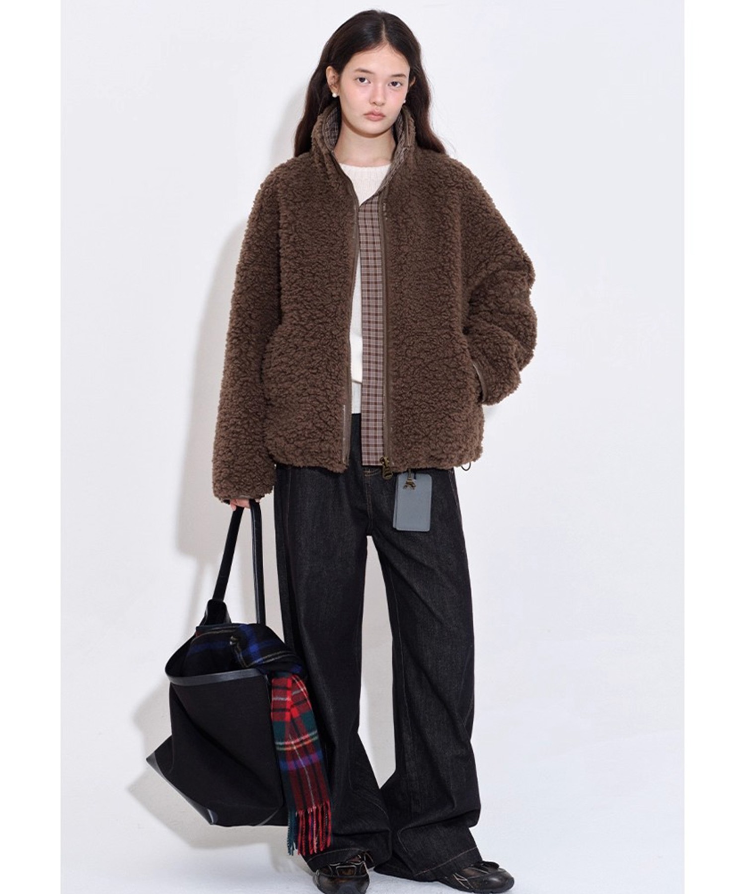 スタンドカラー ボアウールジャケット FQ25W126【Fano Studios