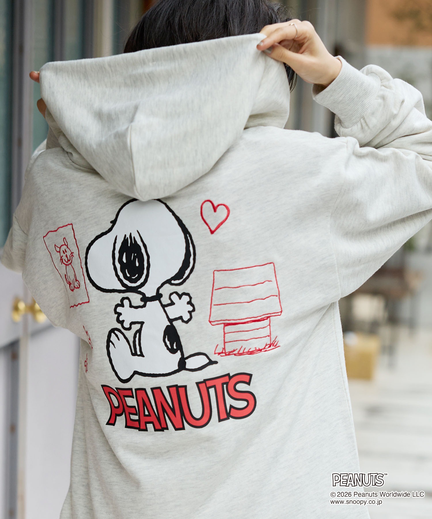 スヌーピー刺繍ジップアップパーカー 150サイズ PEANUTS パーカー 「PEANUTS / SNOOPY」別注 ピーナッツ スヌーピー