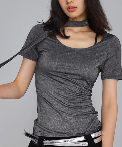 A'GEM/9 × .kom『CBX LAB/シービーエックスラボ』ストール付きトップス