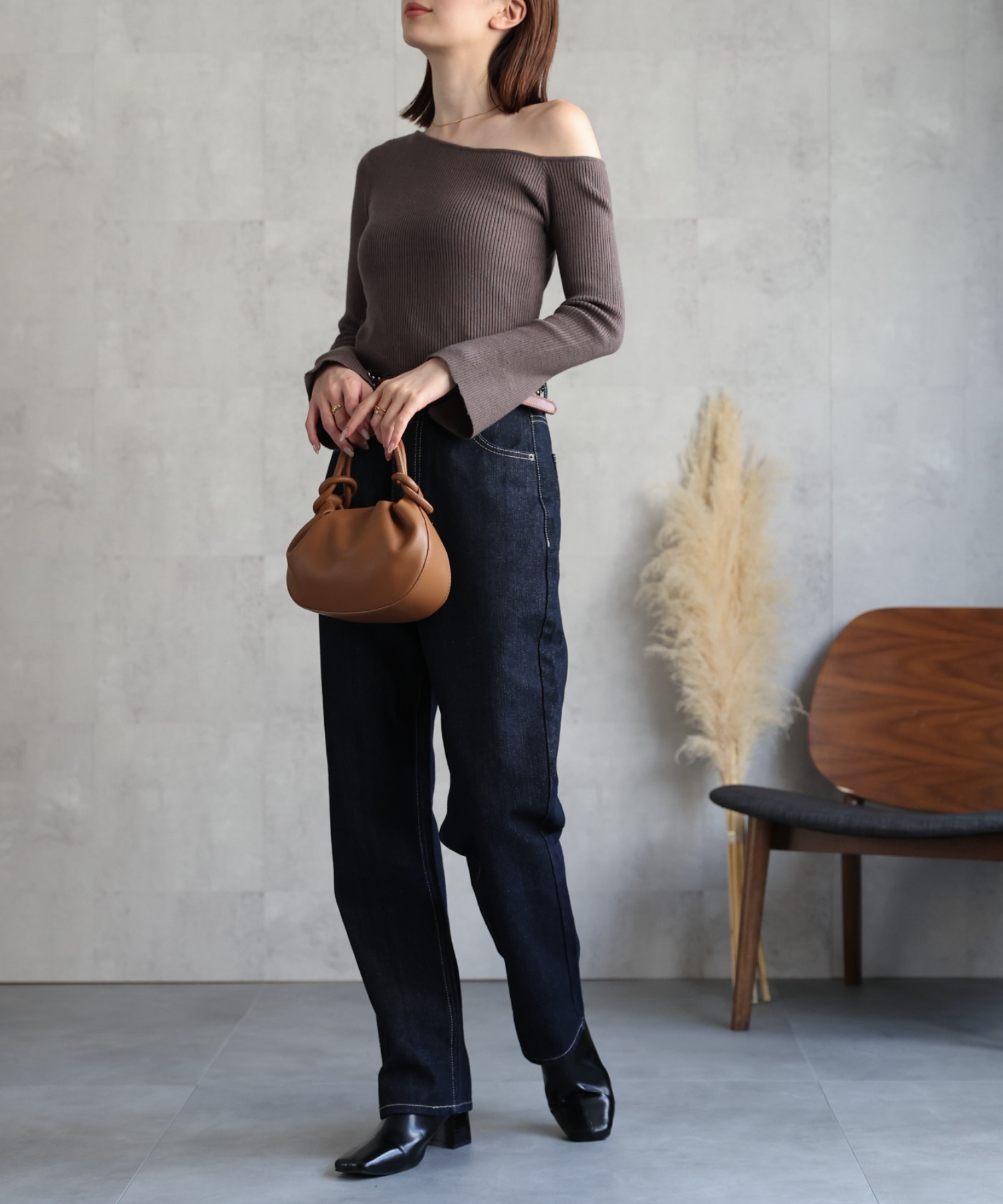 model：162cm 着用サイズ：F