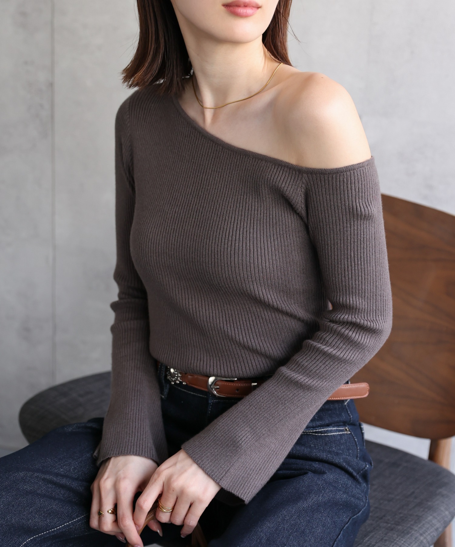 model：162cm 着用サイズ：F