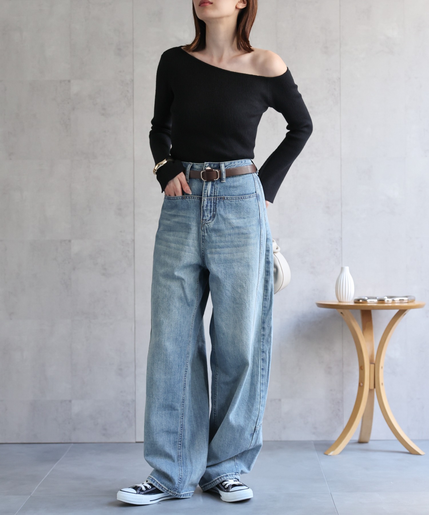 model：162cm 着用サイズ：F