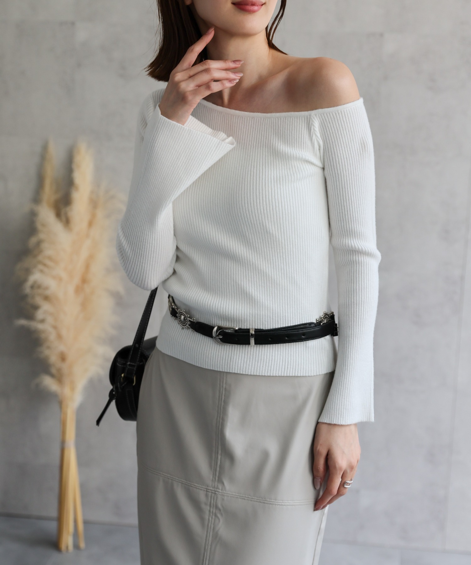 model：162cm 着用サイズ：F