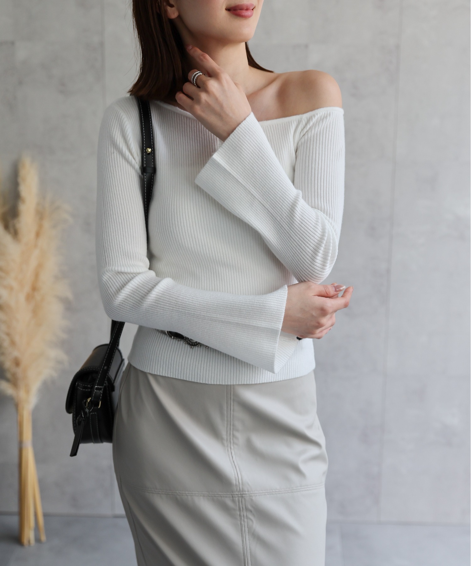 model：162cm 着用サイズ：F
