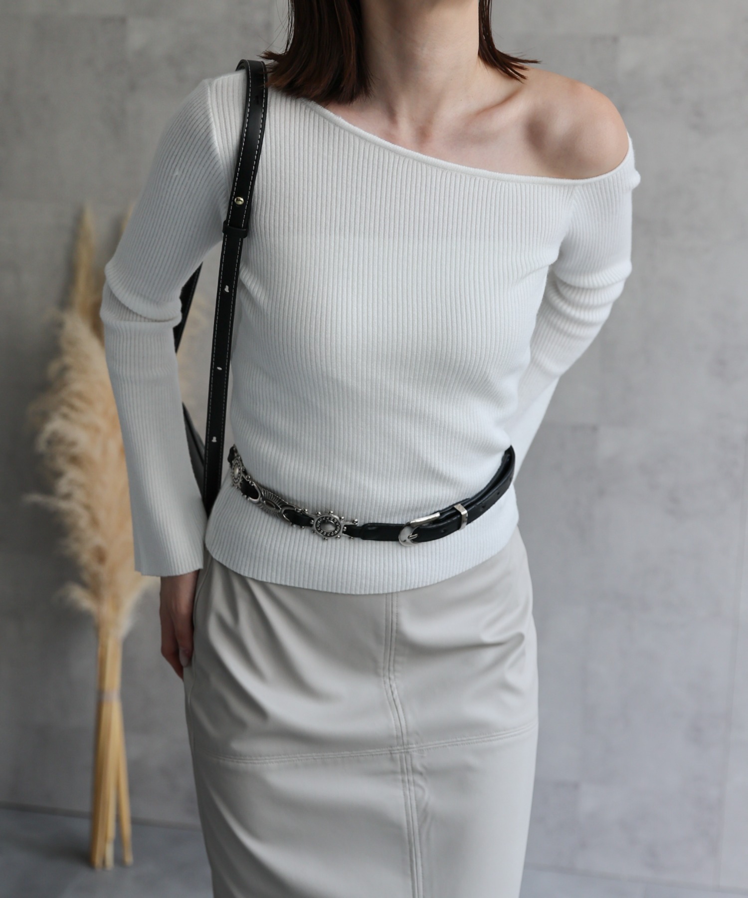 model：162cm 着用サイズ：F
