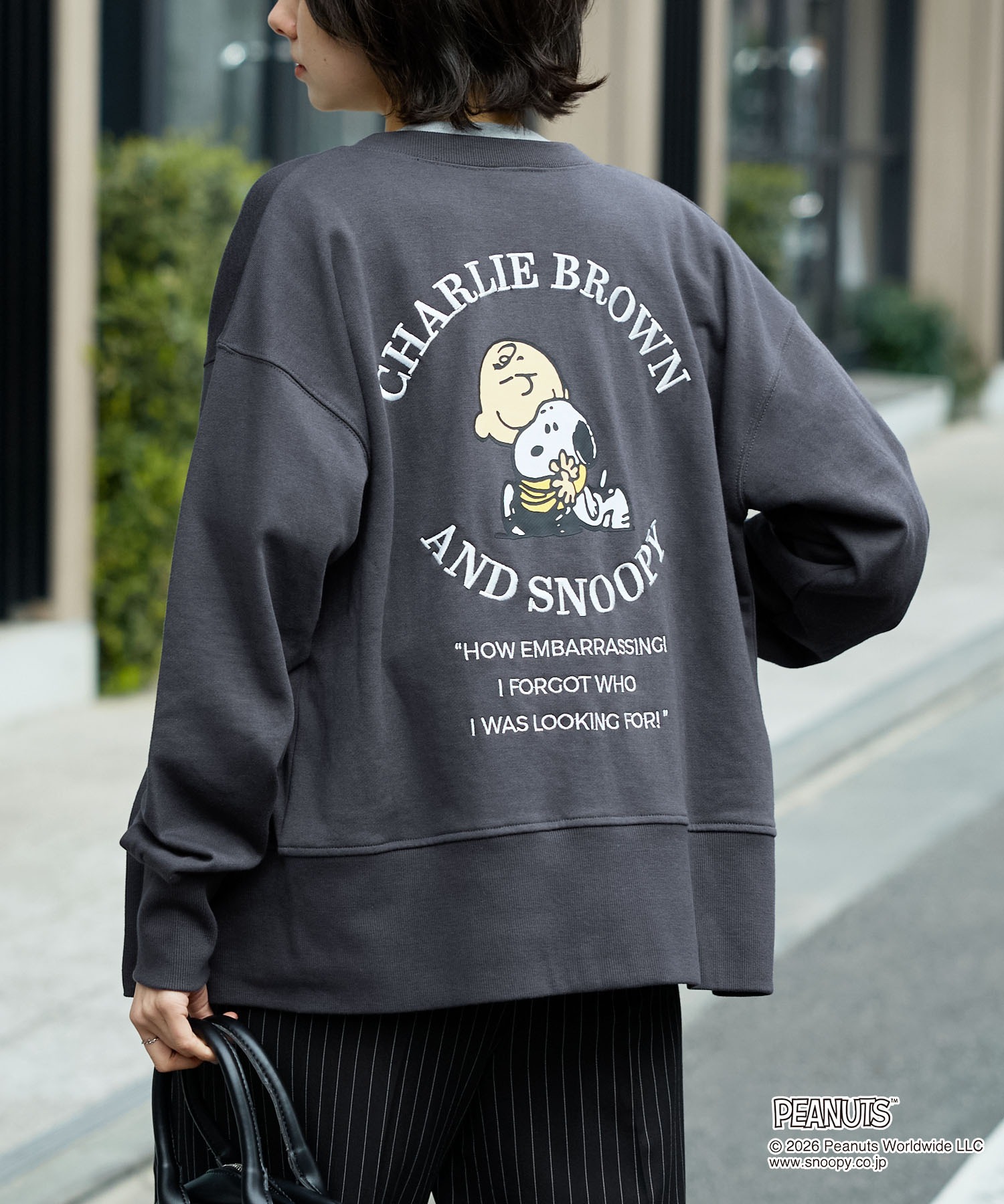 PEANUTS / SNOOPY】別注 ピーナッツ スヌーピー 刺繍プリント