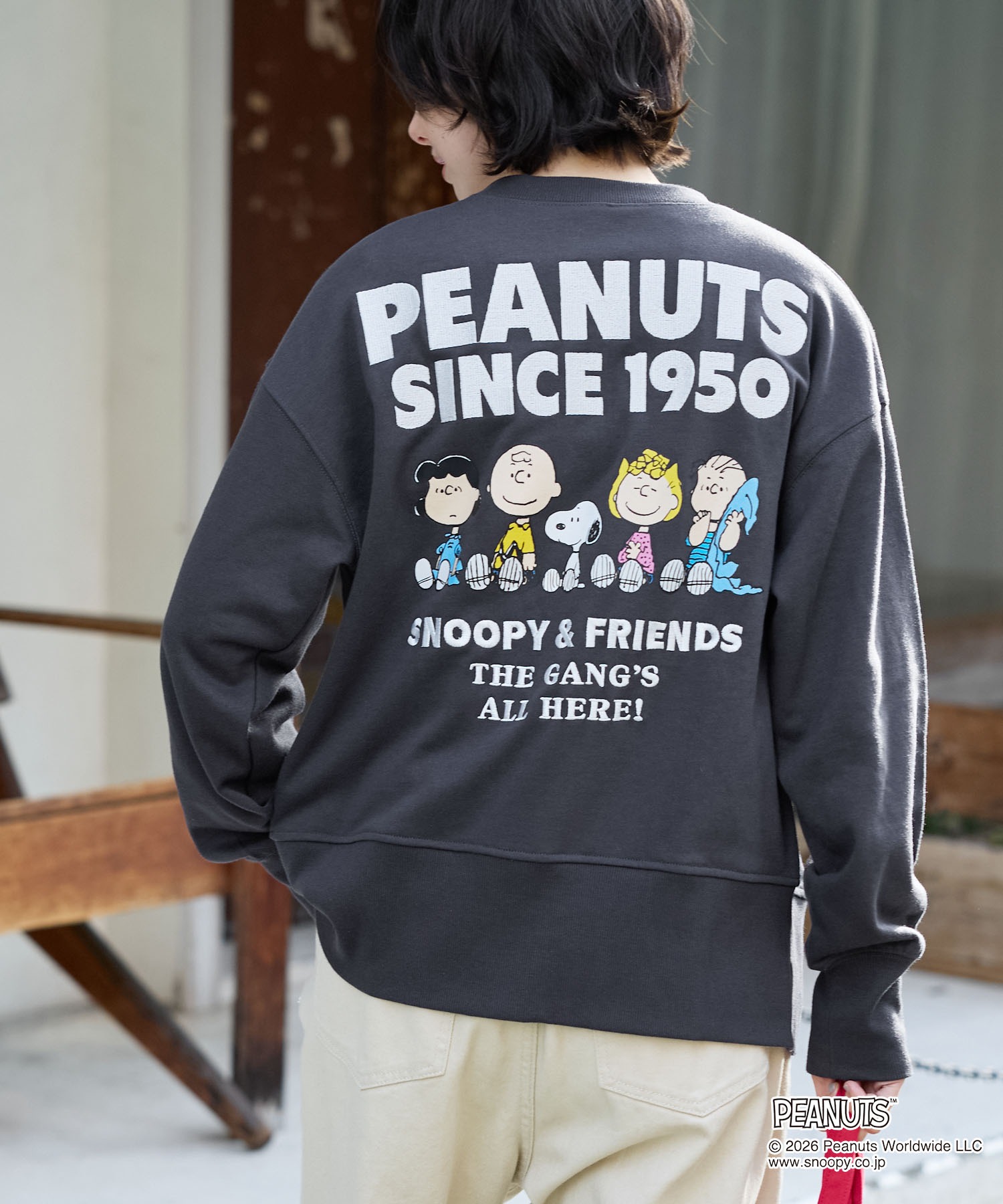PEANUTS / SNOOPY】別注 ピーナッツ スヌーピー 刺繍プリント