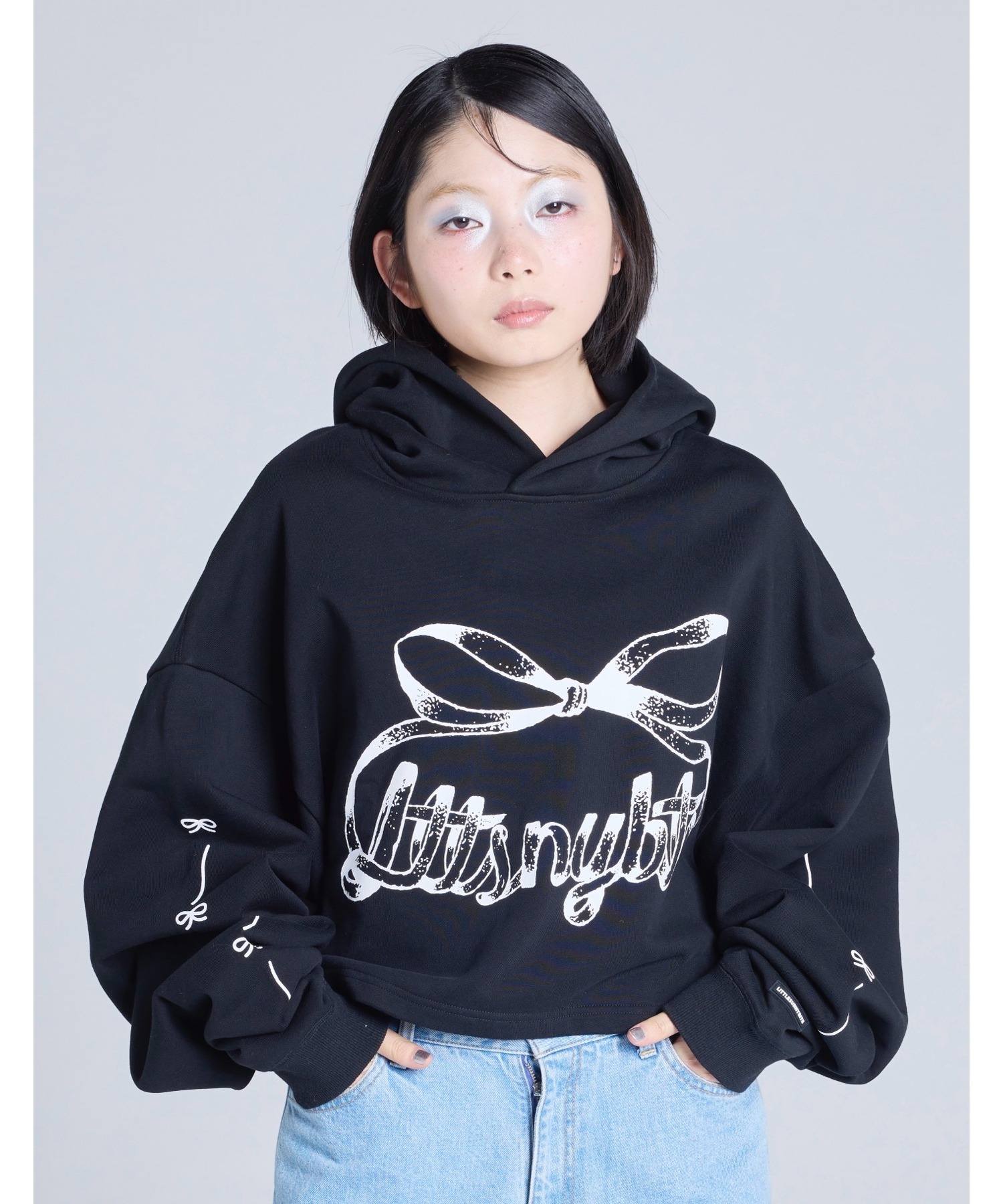 Little sunny bite — худи short ribbon sweat с короткой лентой