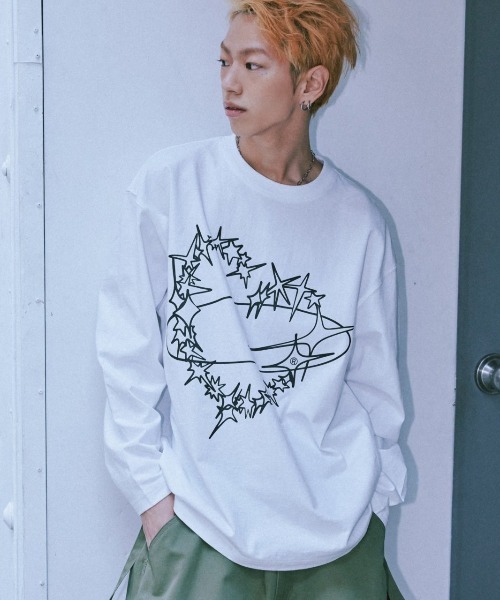tシャツ A'GEM/9 × .kom 「ROMANTIC CROWN/ロマンティック クラウン」サンダーシャイニング Tシャツ レディース メンズ A'GEM/9 × .kom 『ROMANTIC CROWN/ロマンティック クラウン