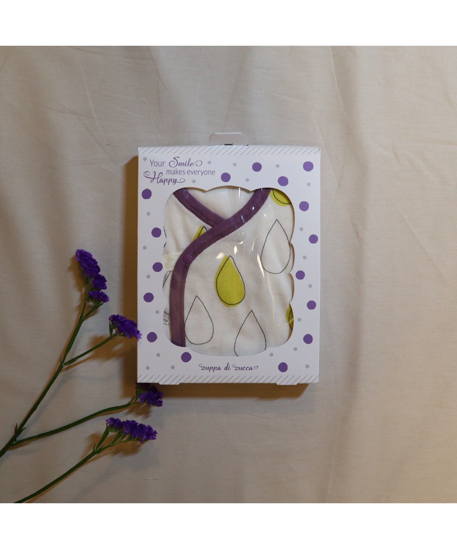 ５５ 以上節約 しずく柄 コンビ パッケージ付き