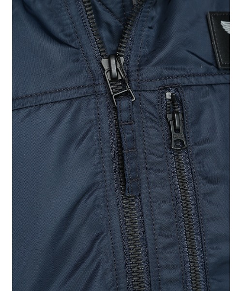 ALPHA INDUSTRIES INC THERMOLITE フード着脱 リブ フルジップ 中綿 ジャケット