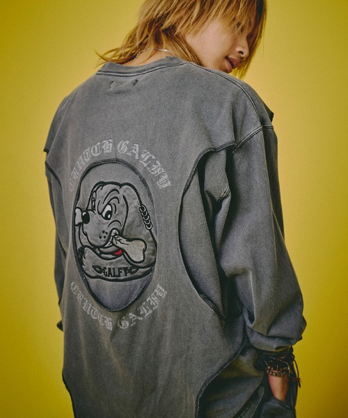 A'GEM/9 × .kom 『GALFY/ガルフィー』 穴の向こうにわんちゃんロンTee