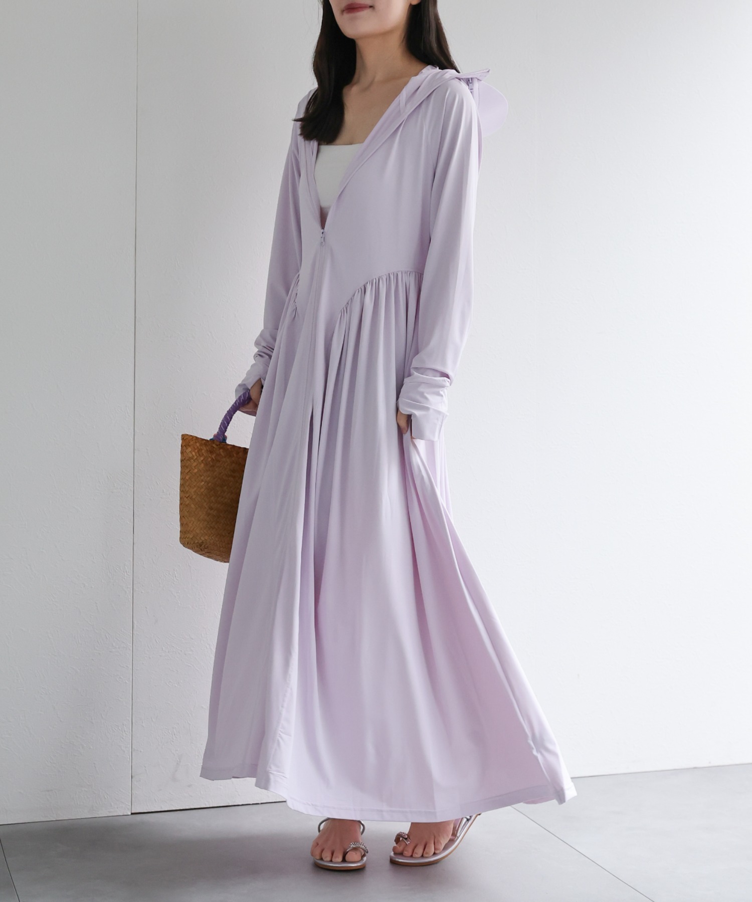 model：156cm 着用サイズ：FREE