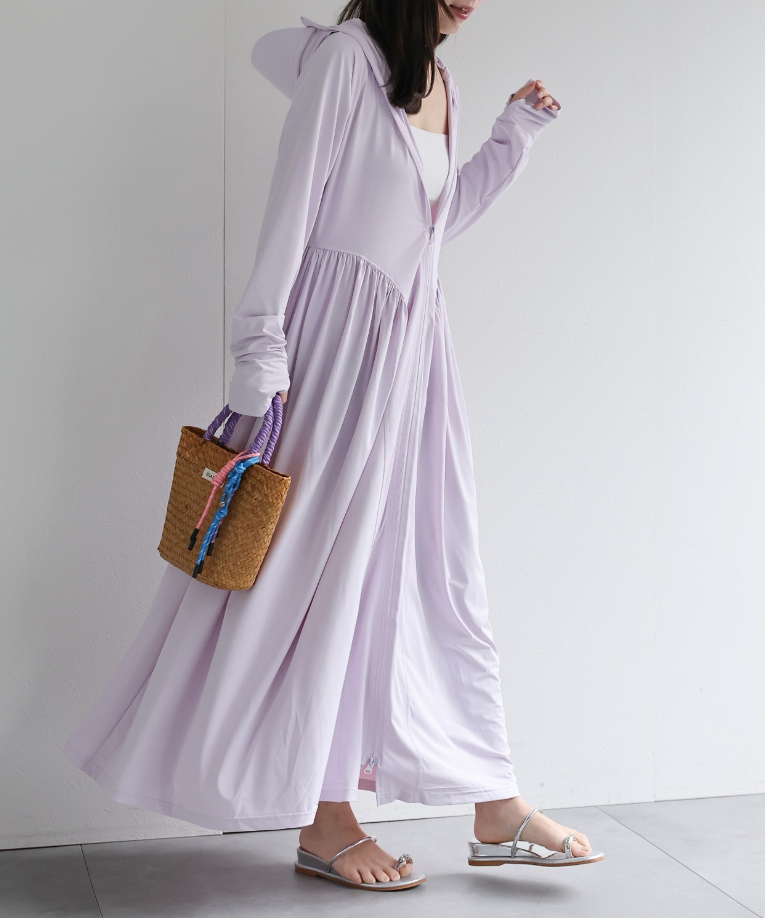 model：156cm 着用サイズ：FREE
